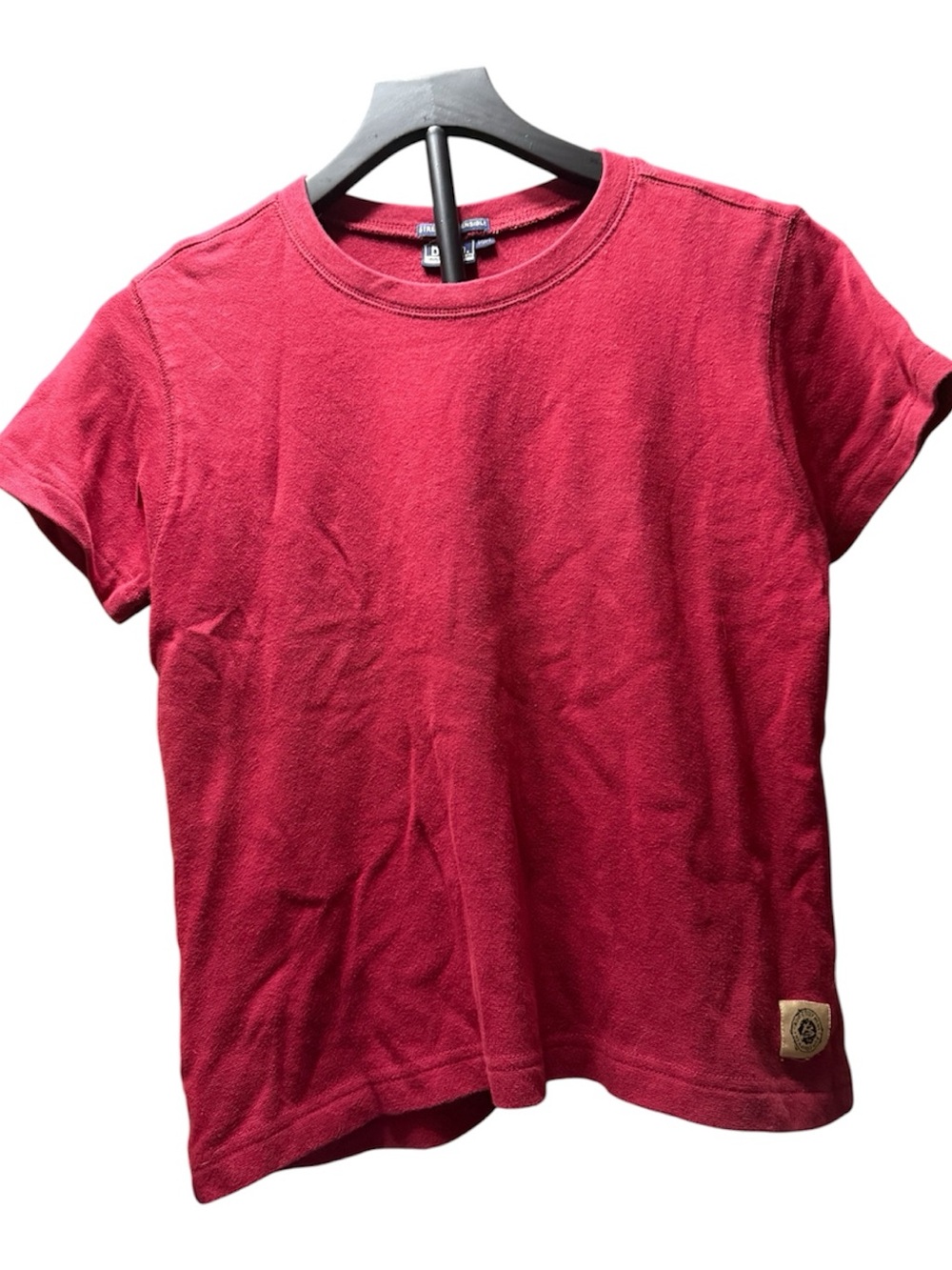 BUM Equipment Red Crew Neck Stretch T-Shirt Women’s Medium